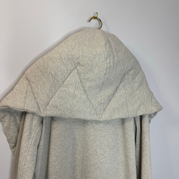 Norma Kamali Quilted Shawl Collar Coat Relax Grey Relax Oversized Women's XS - Picture 8 of 13